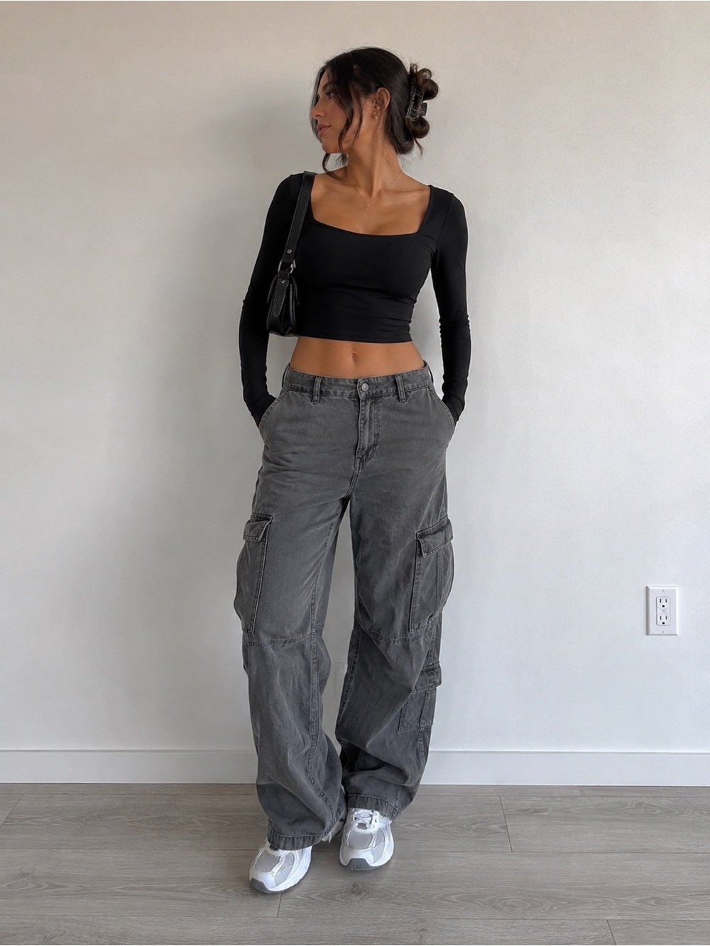 Wrangler Dark Gray Utility Cargo Pants